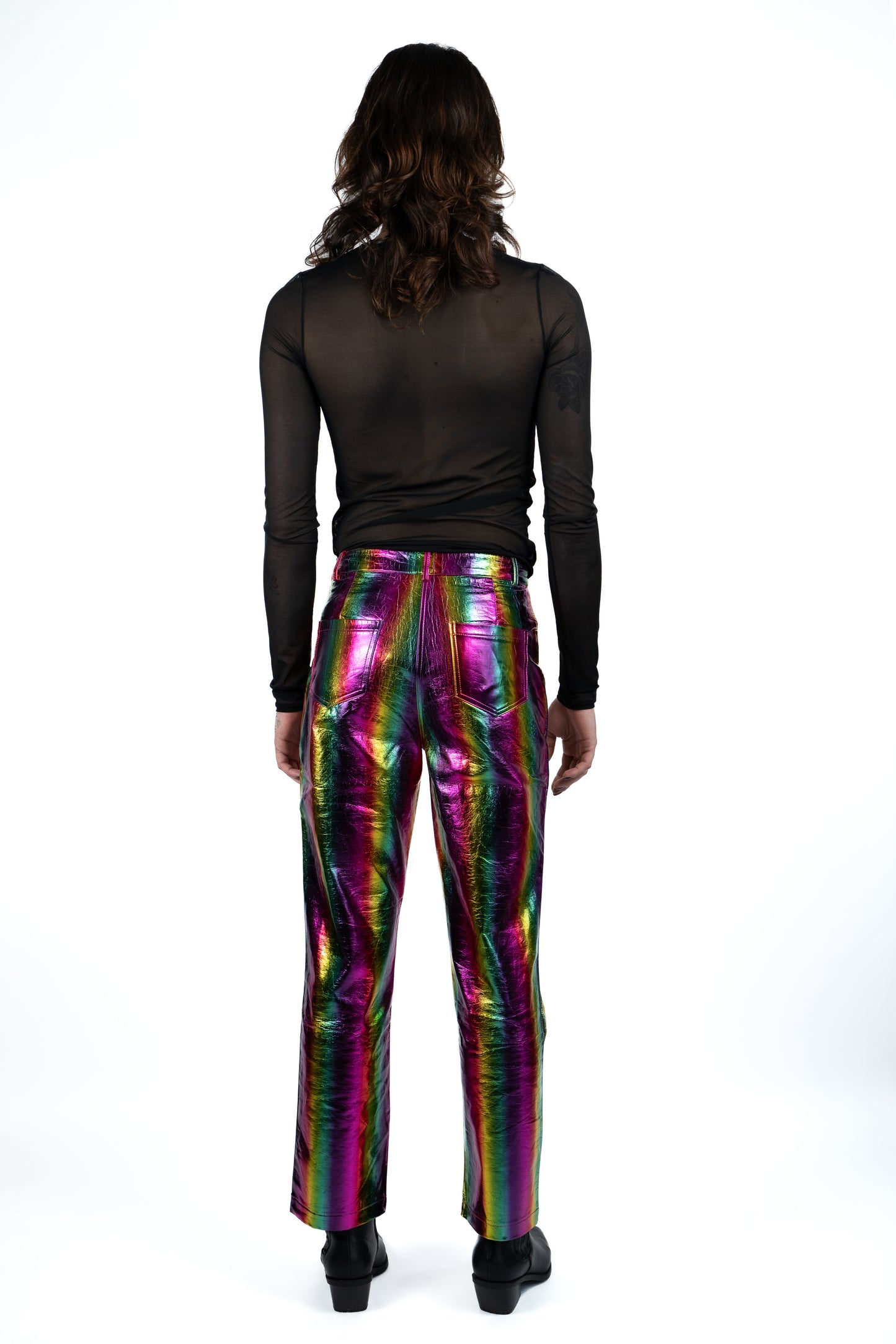 Metallic Rainbow Pants