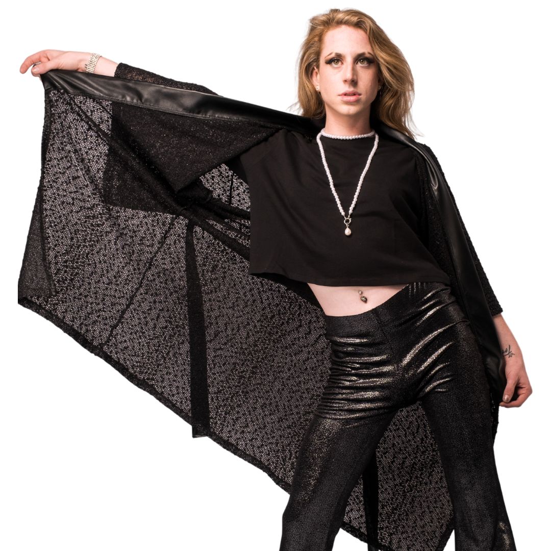 Boho-Chic Elegance: The Black Kimono Wrap DearMx.com