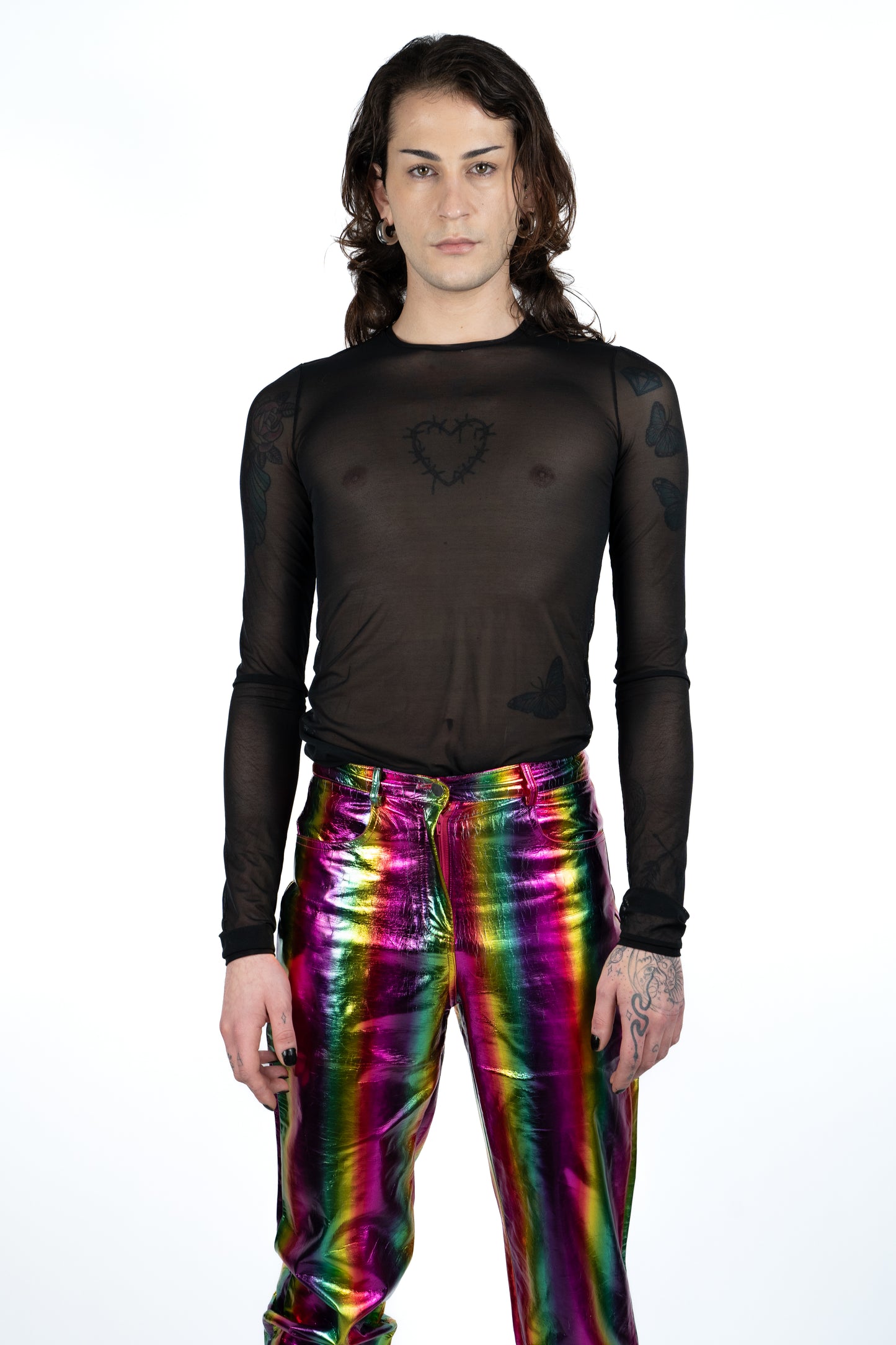 Metallic Rainbow Pants