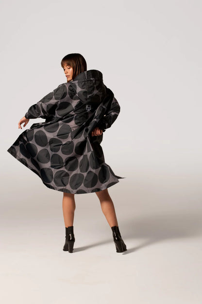 Black Polka Poncho DearMx.com